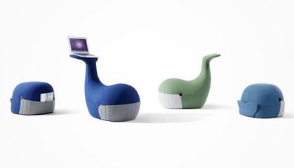 創意家居設計之鯨魚造型座椅